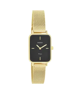 Oozoo Uurwerk Fenne Goud/zwart 24x28mm