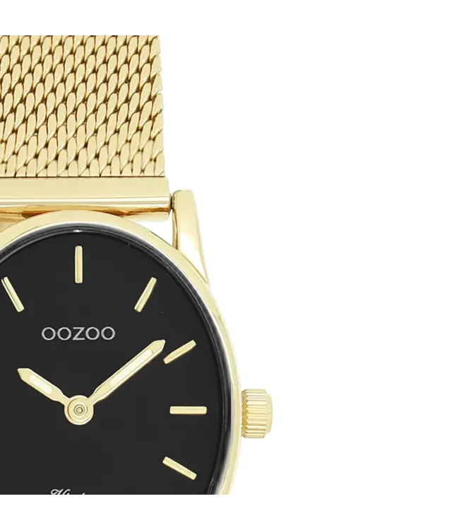 Oozoo Uurwerk Lieve Goud/Zwart 22x28mm