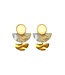 Maison Cachet Oorring Lunes Doubles Jaune