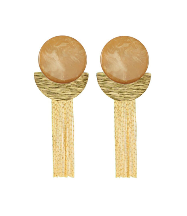 Maison Cachet Oorring Floches Dorées Camel