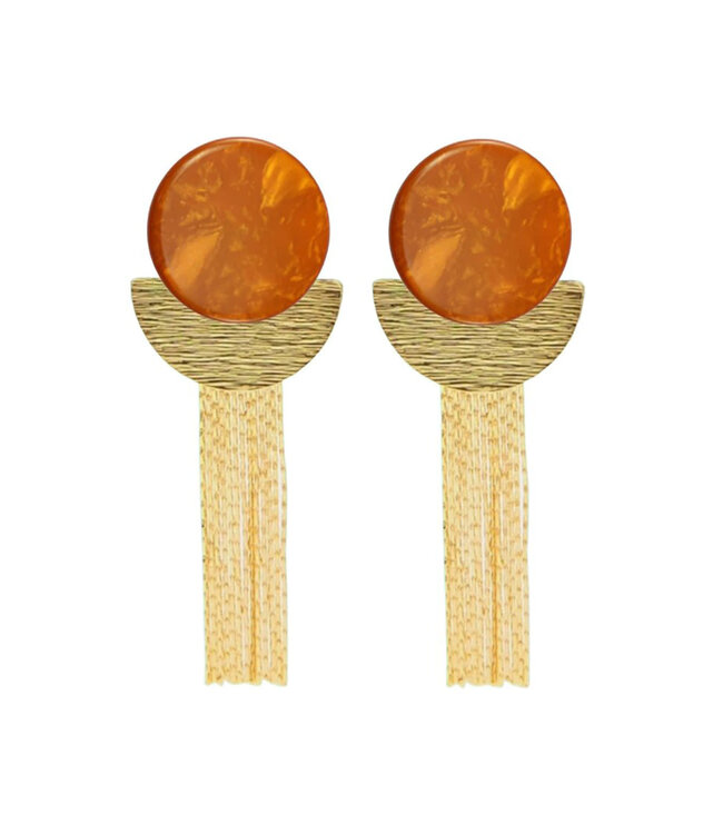 Maison Cachet Oorring Floches Dorées Cognac