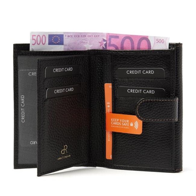 DR Amsterdam Portemonnee Elise Zwart