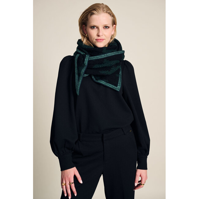 POM Amsterdam Sjaal Camo Green Black