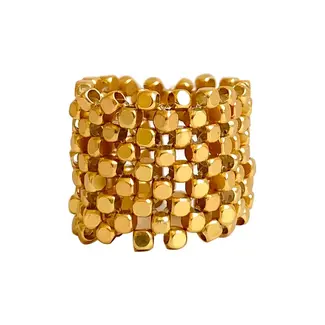 Ibu Jewels Ring Mesh Gold