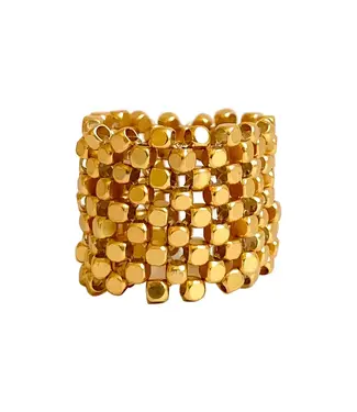 Ibu Jewels Ring Mesh Gold