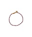 Ibu Jewels Armband Lulu Stone Dot Amethyst