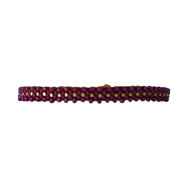 Ibu Jewels Armband Lace Maroon