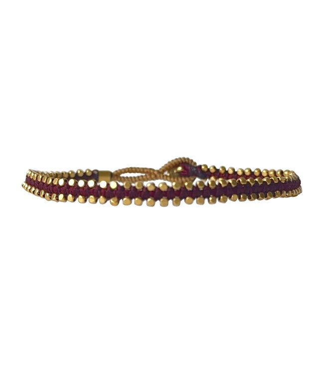 Ibu Jewels Armband Jill Army Maroon