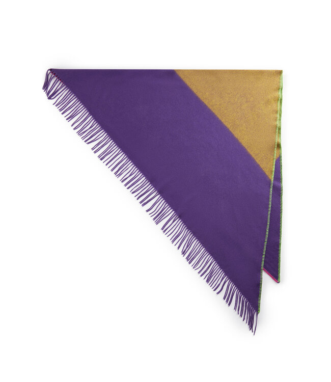 Codello Sjaal TRiangle Wool Stripe Lila
