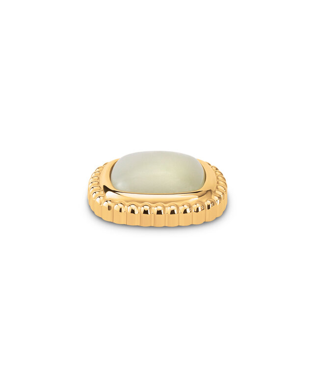 MelanO KO Bali gem framed Afghan jade 22mm