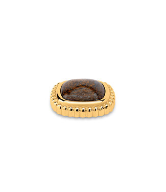 MelanO KO Bali gem framed Bronzite 22mm