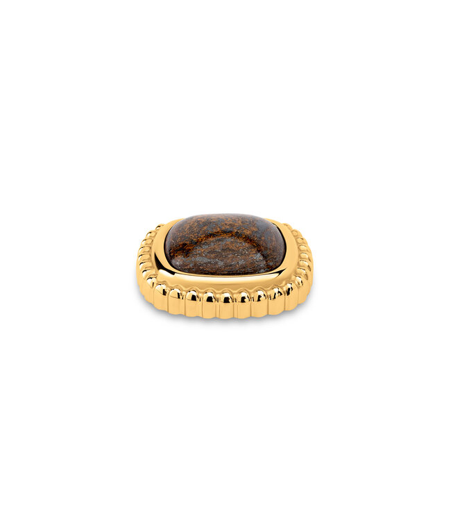 MelanO KO Bali gem framed Bronzite 22mm