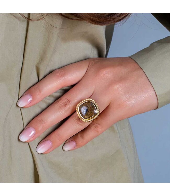 MelanO KO Bali gem framed Bronzite