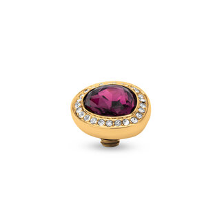 MelanO Twisted Droplet cz Amethyst