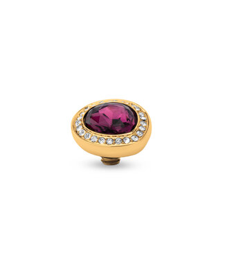 MelanO Twisted Droplet cz Amethyst