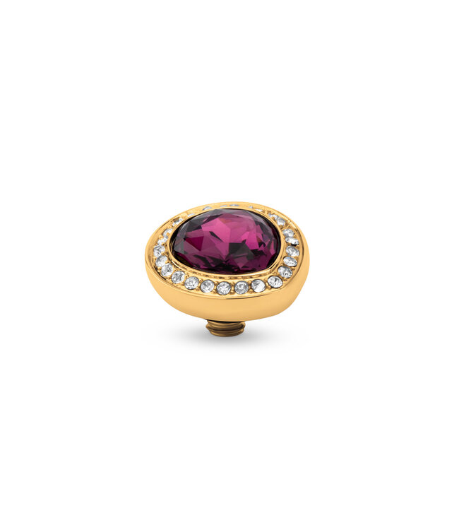 MelanO Twisted Droplet cz Amethyst