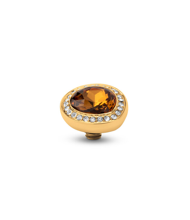 MelanO Twisted Droplet cz Smoked amber