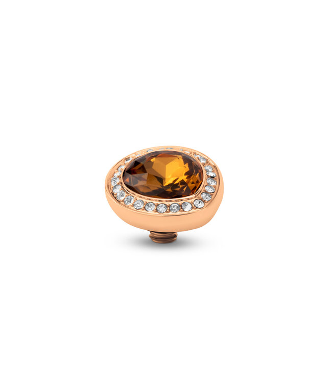 MelanO Twisted Droplet cz Smoked amber
