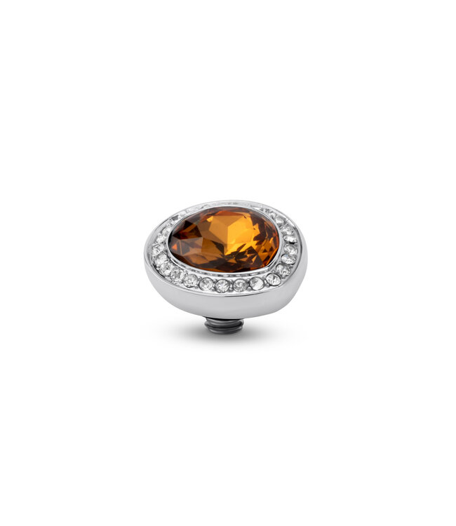 MelanO Twisted Droplet cz Smoked amber