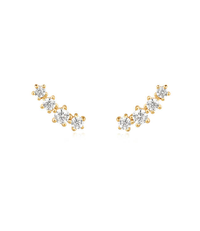 Ania Haie Oorring Sparkle Climber Studs