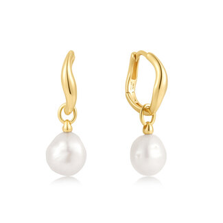 Ania Haie Oorring Freshwater Pearl Drop Hoops