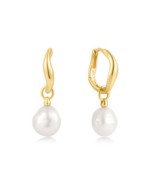 Ania Haie Oorring Freshwater Pearl Drop Hoops