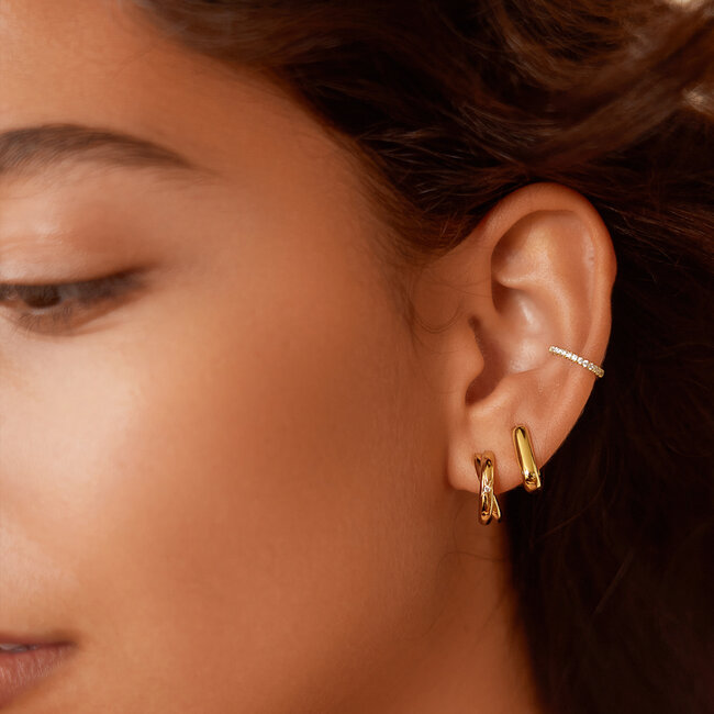 Ania Haie Oorring Dome Oval Huggies