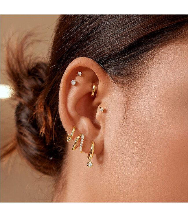 Ania Haie Oorring Double Mixed Huggies