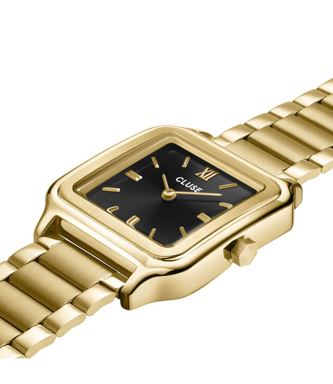 Cluse Uurwerk Gracieuse watch steel gold, black
