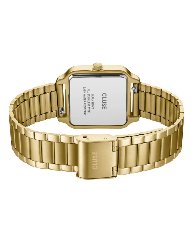 Cluse Uurwerk Gracieuse watch steel gold, black