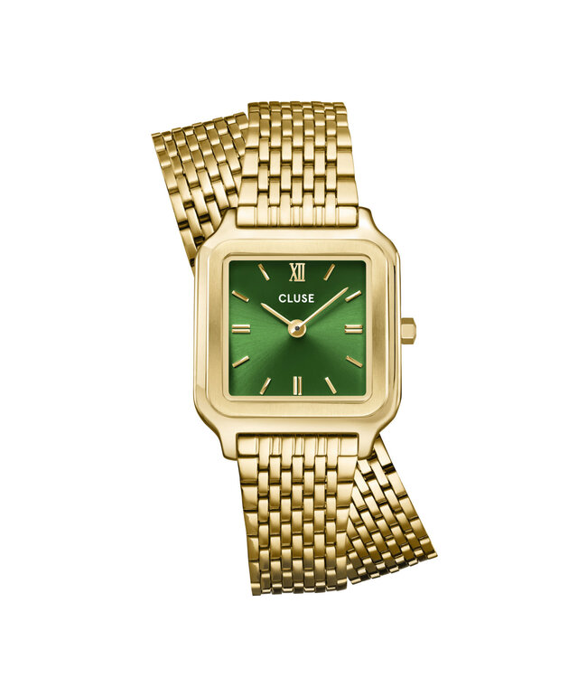 Cluse Uurwerk Gracieuse petite watch double steel, forest green, gold