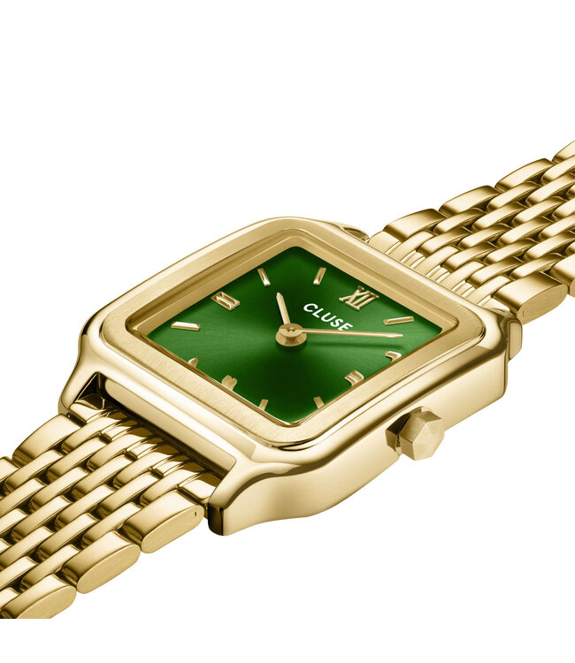 Cluse Uurwerk Gracieuse petite watch double steel, forest green, gold