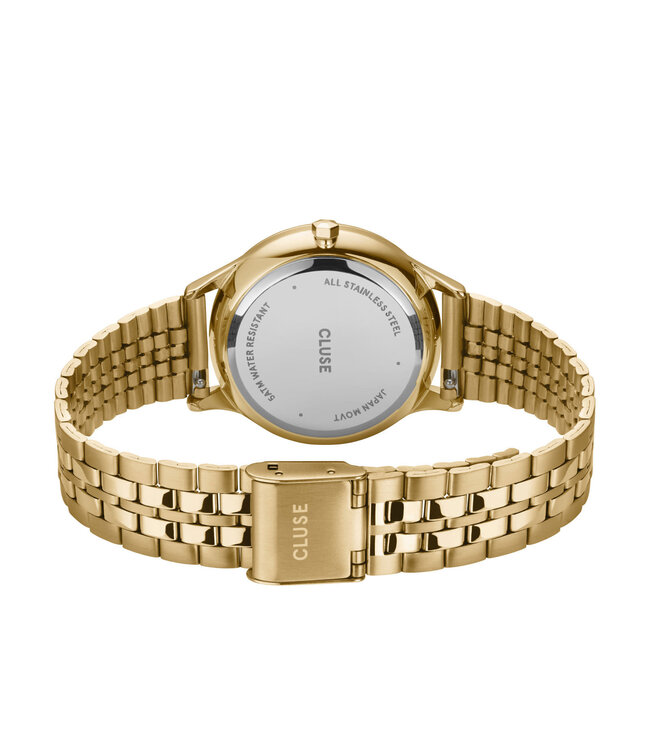 Cluse Uurwerk Minuit multifunction steel gold, black