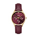 Cluse Uurwerk Minuit multifunction leather, dark cherry lizard, gold