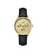 Cluse Uurwerk Minuit multifunction leather black lizard, gold