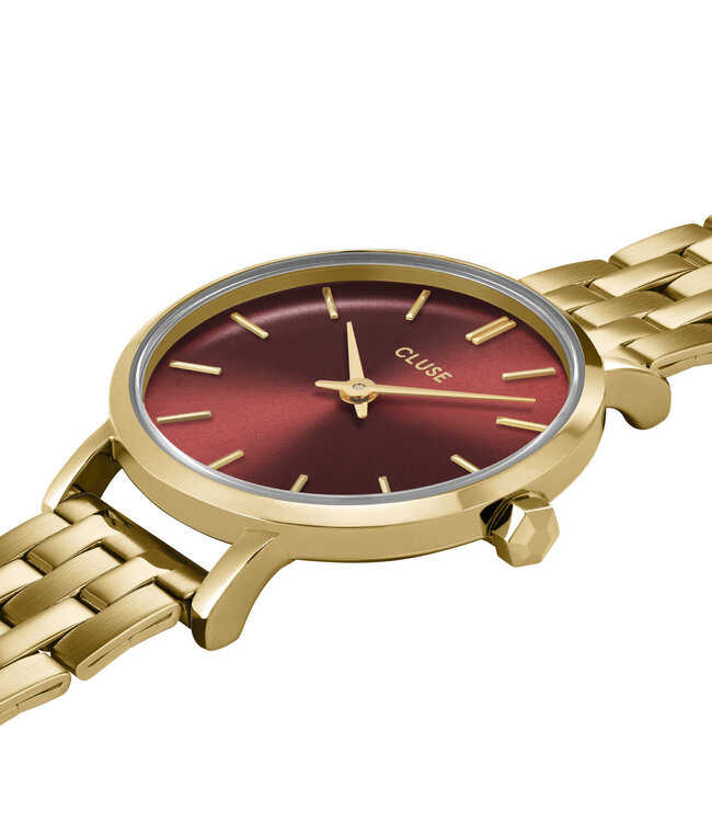 Cluse Uurwerk Boho chic petite gold, dark cherry