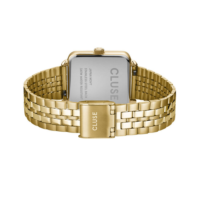 Cluse Uurwerk La tétragone steel dark cherry, gold