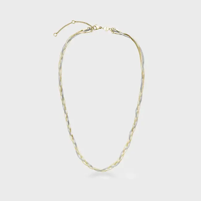 Cluse Halsketting Elevé braided snake bicolour