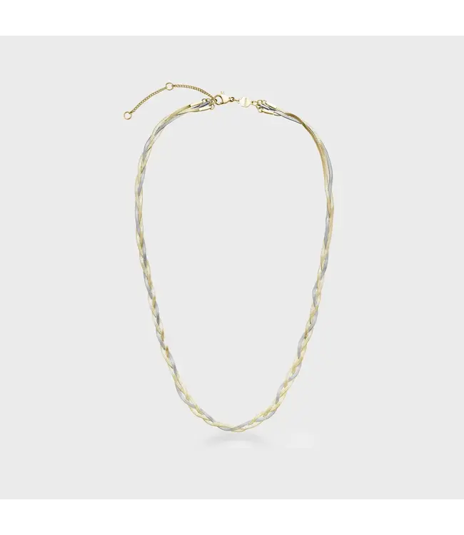 Cluse Halsketting Elevé braided snake bicolour