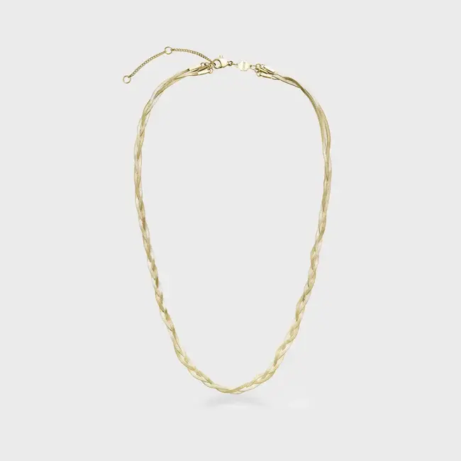 Cluse Halsketting Elevé braided snake gold