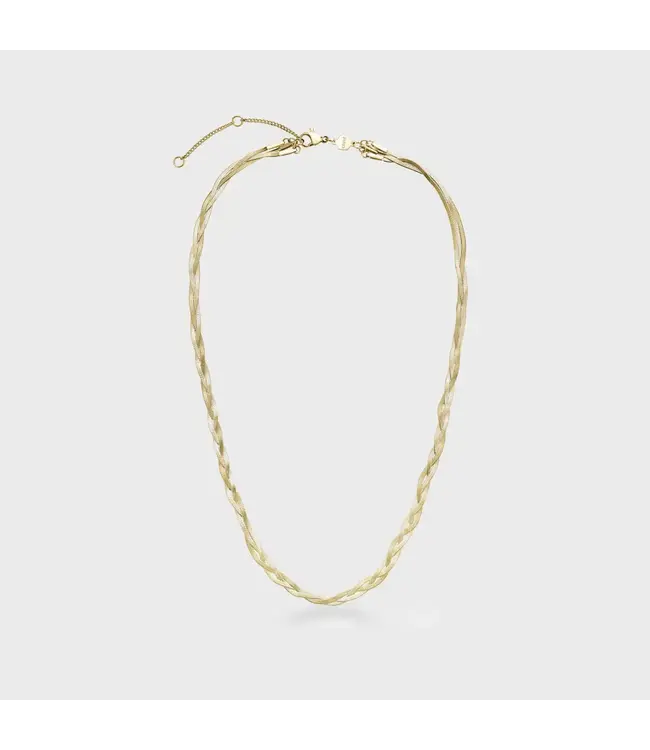 Cluse Halsketting Elevé braided snake gold