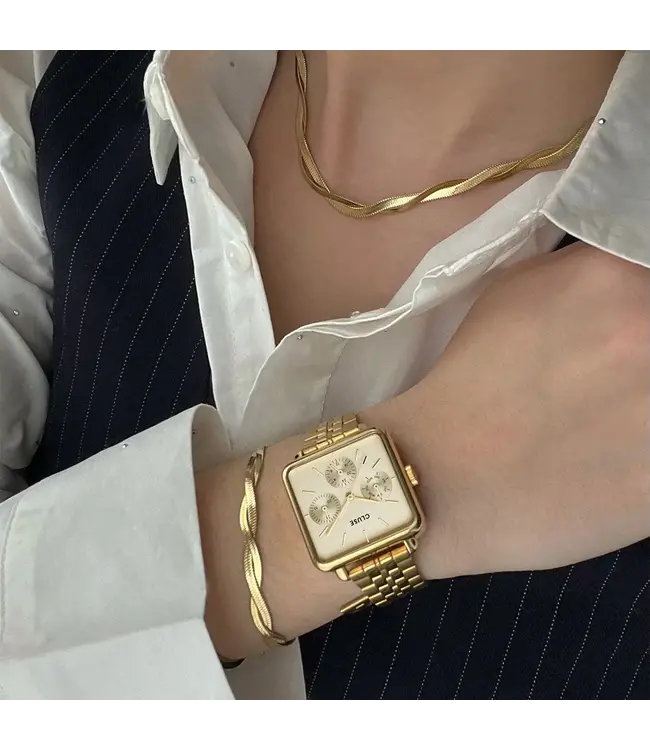 Cluse Halsketting Elevé twisted snake gold