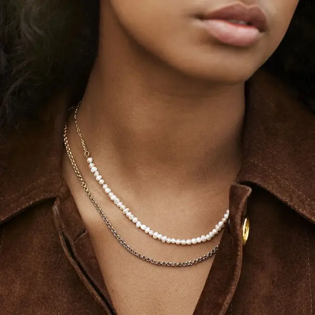 Cluse Halsketting Essentielle double link chain gold