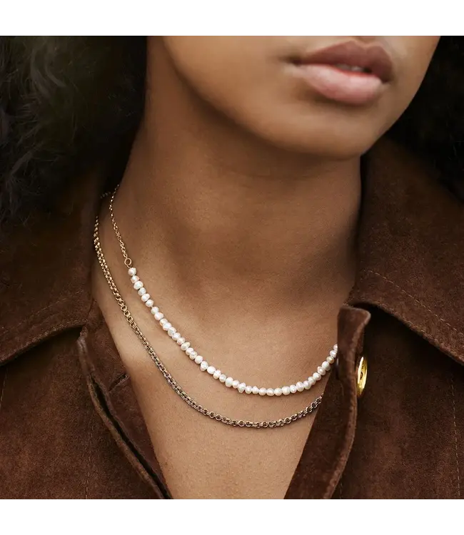 Cluse Halsketting Essentielle double link chain gold