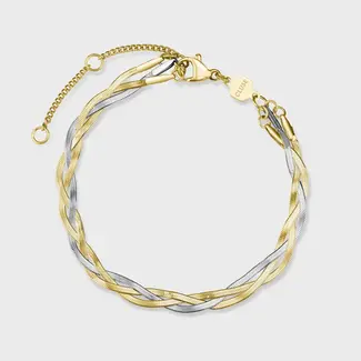 Cluse Armband Elevé braided snake bicolour