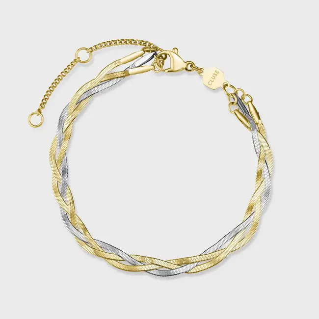 Cluse Armband Elevé braided snake bicolour