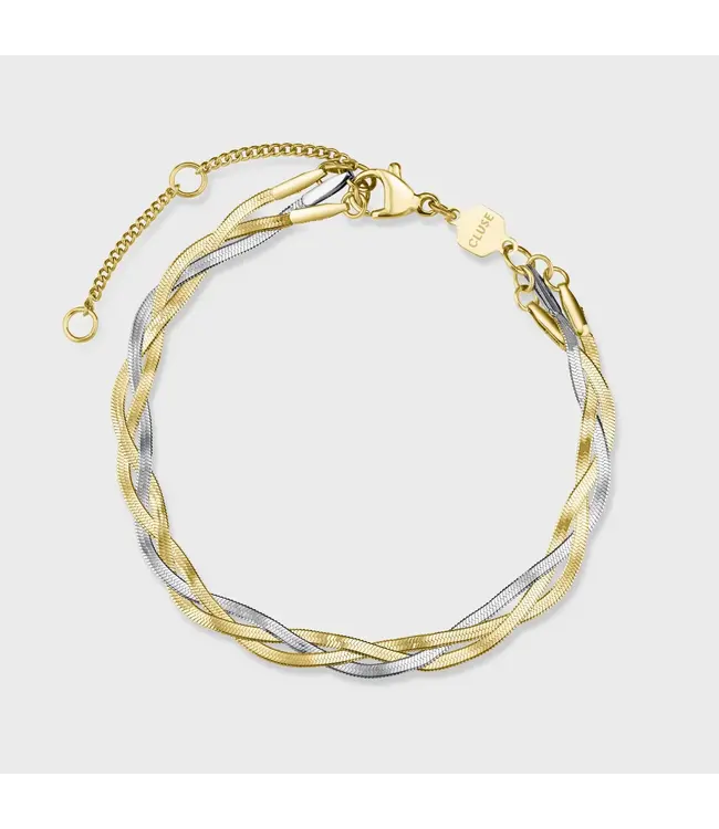 Cluse Armband Elevé braided snake bicolour