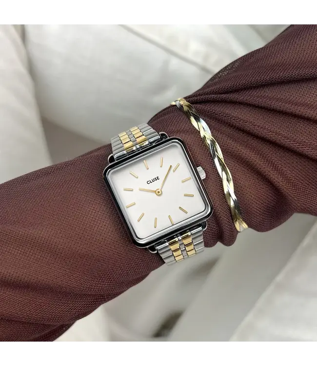 Cluse Armband Elevé braided snake bicolour