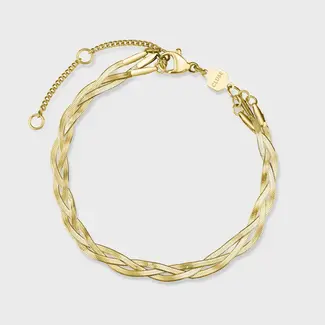 Cluse Armband Elevé braided snake gold