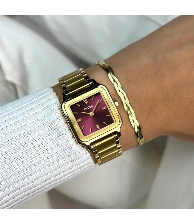 Cluse Armband Elevé braided snake gold